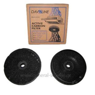 ΦΙΛΤΡΟ ΑΝΘΡΑΚΑ DAVO P1619 ΣΕΤ (2 TEM)