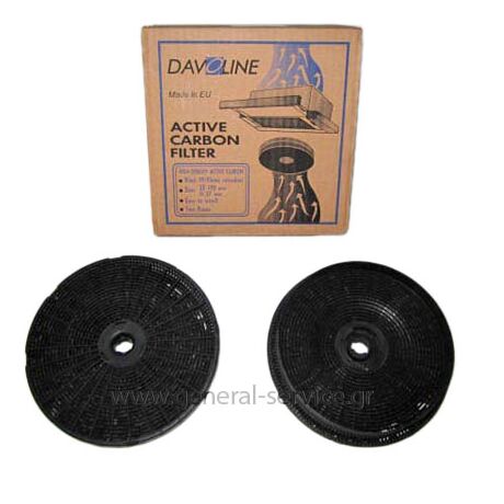 ΦΙΛΤΡΟ ΑΝΘΡΑΚΑ DAVO P1619 ΣΕΤ (2 TEM)