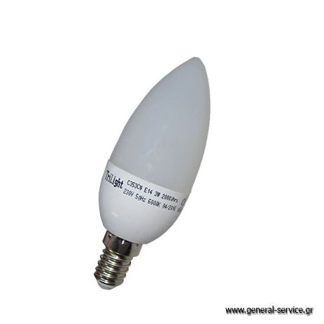 ΛΥΧΝΙΑ ΑΠΡΦ 03W E14 230V LED 6000K ΨΥΧΡΟ (ΚΤΡΓΘ) =>573507